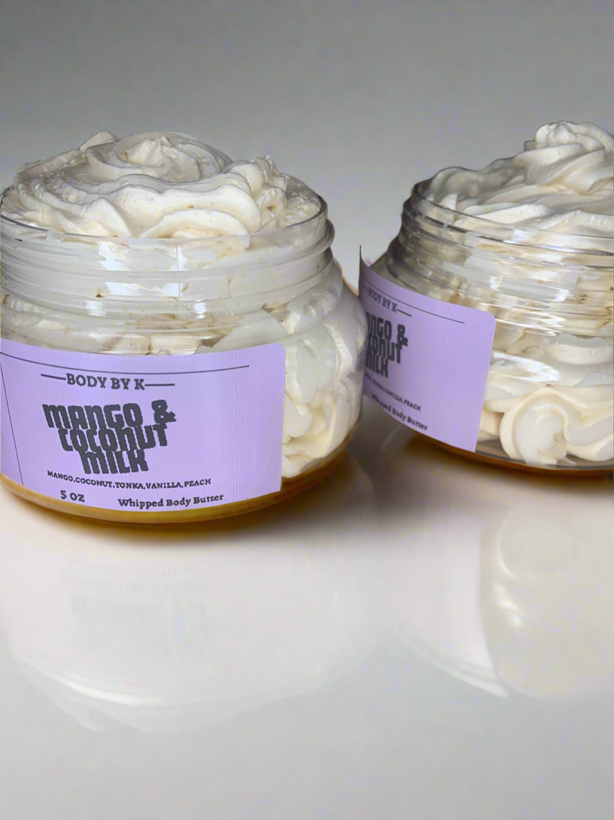 Mango & Coconut  Milk 🥥 🥛Whipped Body Butter