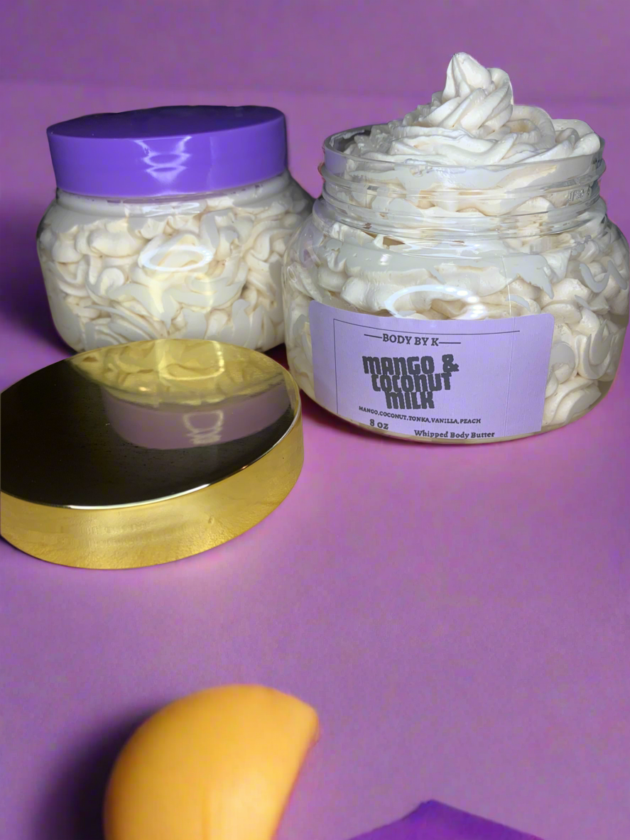 Mango & Coconut  Milk 🥥 🥛Whipped Body Butter
