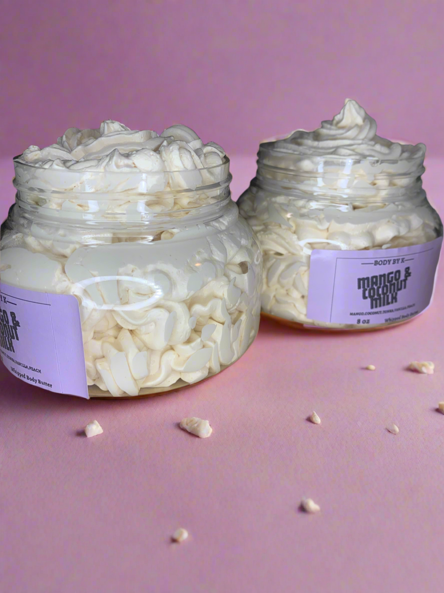 Mango & Coconut  Milk 🥥 🥛Whipped Body Butter